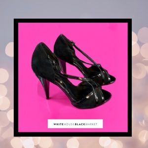 WHBM High Heel Suede Shoe Sz 7.5